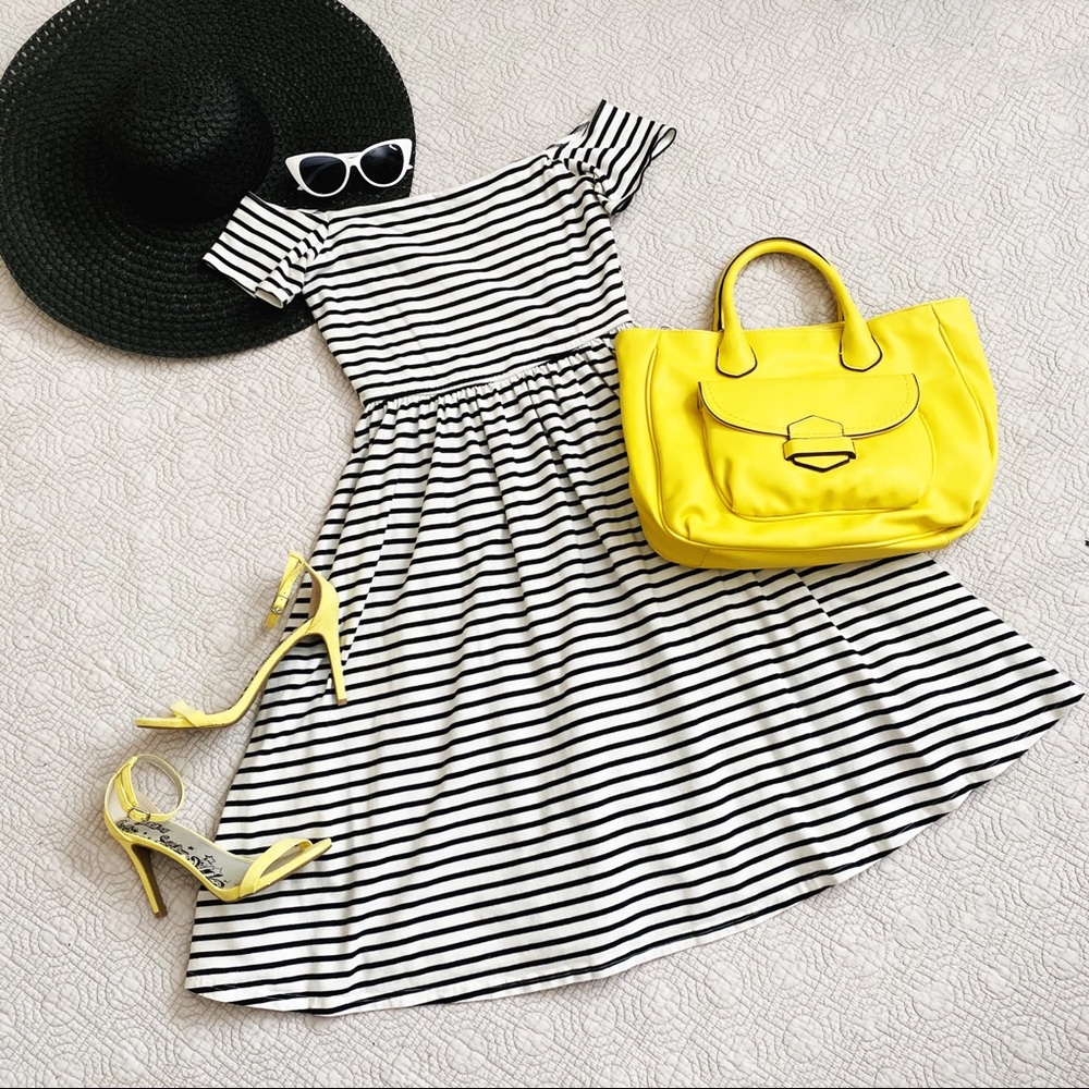 Off the Shoulder Bardot Target Dress